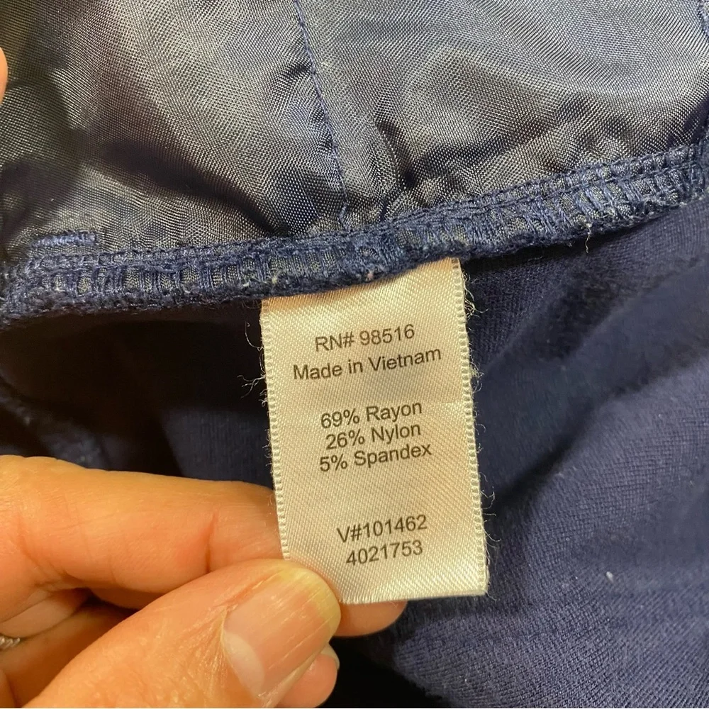 Coldwater Creek Navy Blue Dress Pants Natural Fit Women’s 6 Spandex - Picture 3 of 6